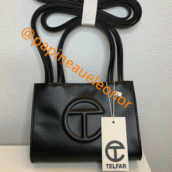 Telfar Small Black Shopping Tote Bag